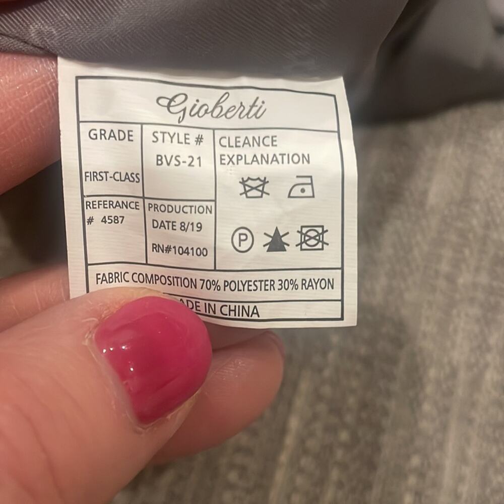 Gioberti NEW with tag gray toddler suit vest size 4T - Picture 4 of 4